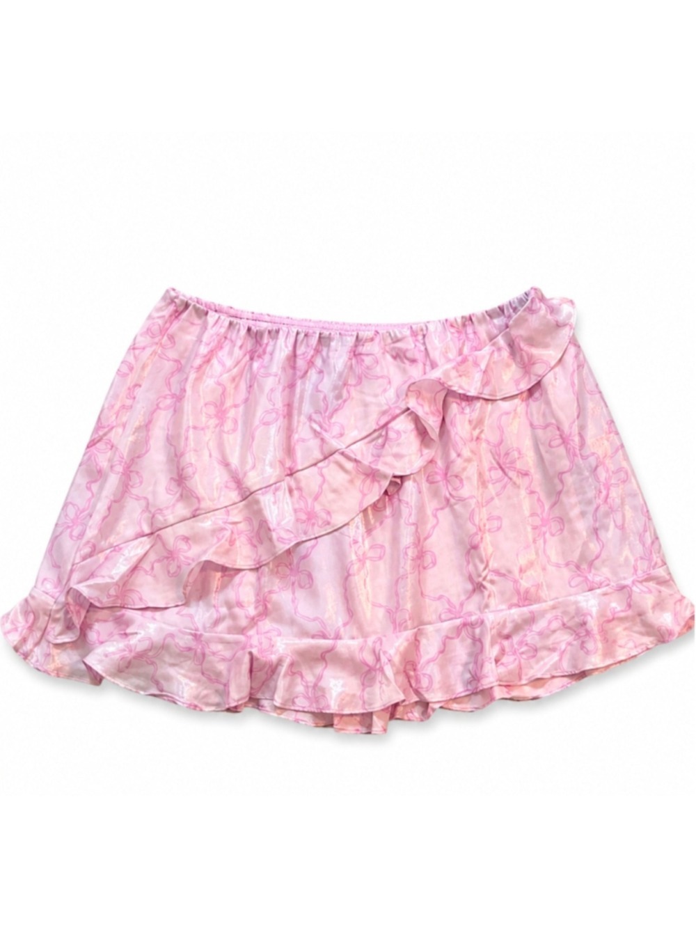 NWT LoveShackFancy Victoria's Secret PINK Ruffle Mini Skirt, Size Large